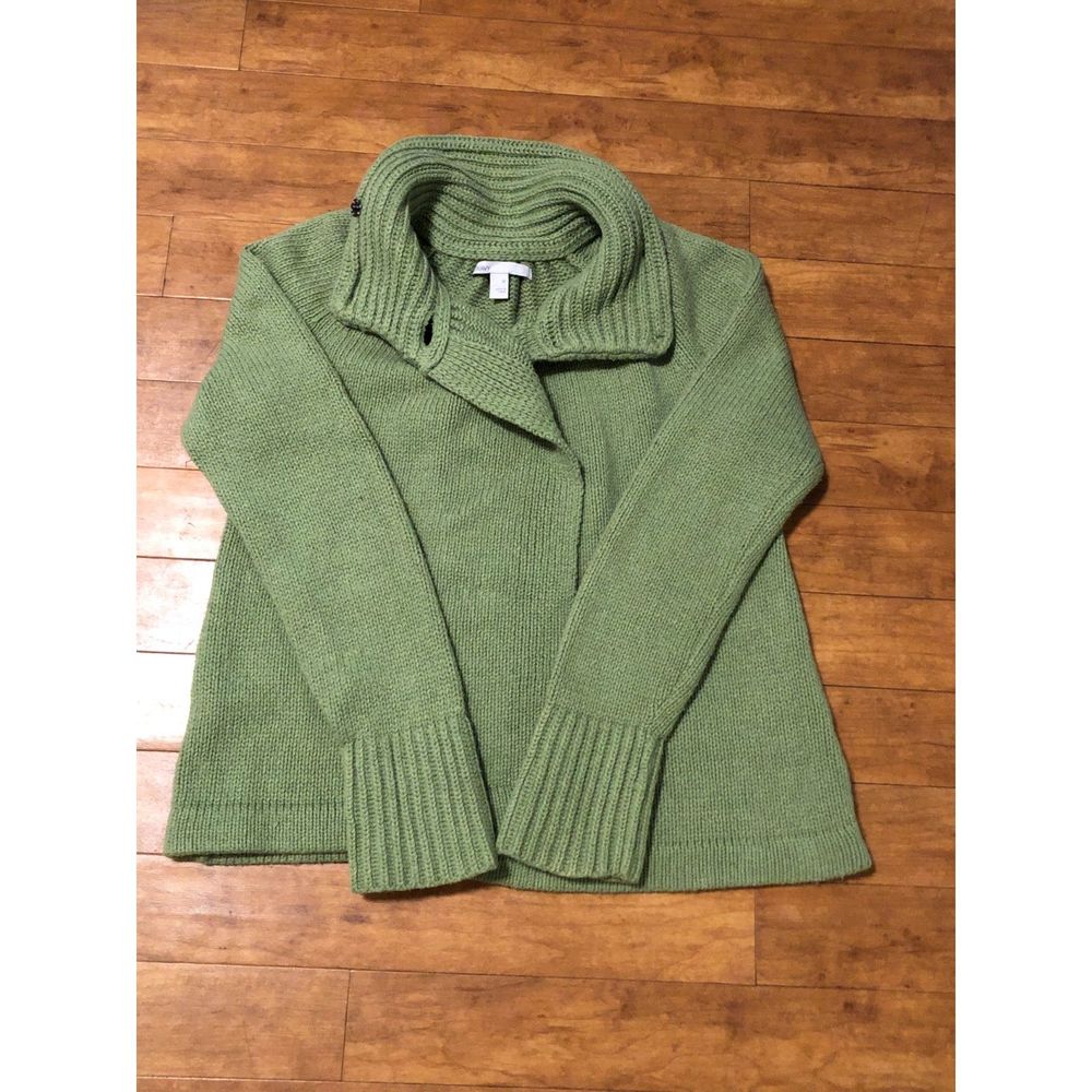 OLD NAVY OPEN FRONT GREEN SWEATER SIZE M